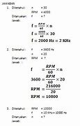 Menentukan Rpm Mesin